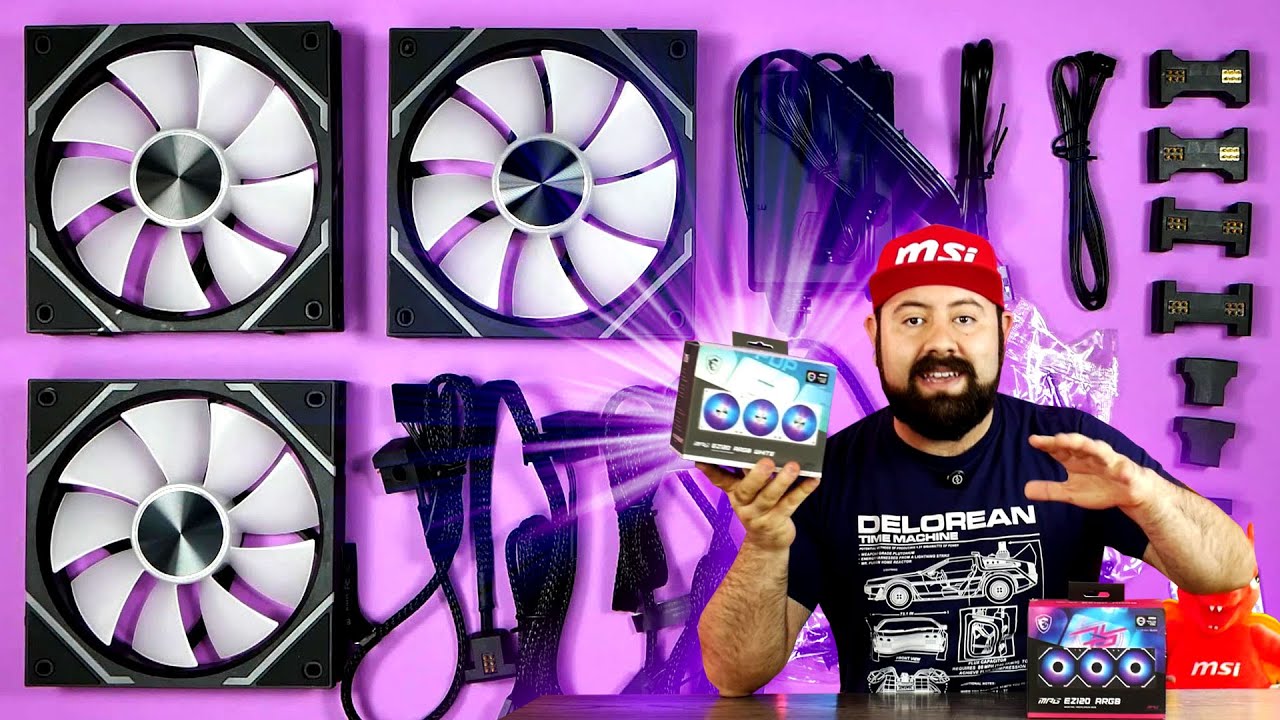 AMAS el RGB pero ODIAS los CABLES? Ventiladores MSI MPG EZ120 ARGB - DrogaDigital