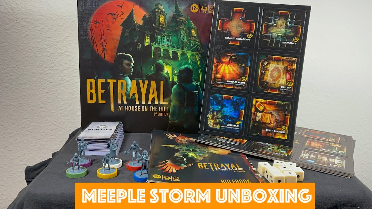 Board Game Unboxing - Betrayal at House on the Hill 3E - 3rd/Third Edition - No haunt spoilers!
