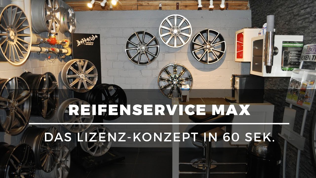 Selbstst&auml;ndig machen: Das Lizenzkonzept von Reifenservice Max erkl&auml;rt in 60 Sek.