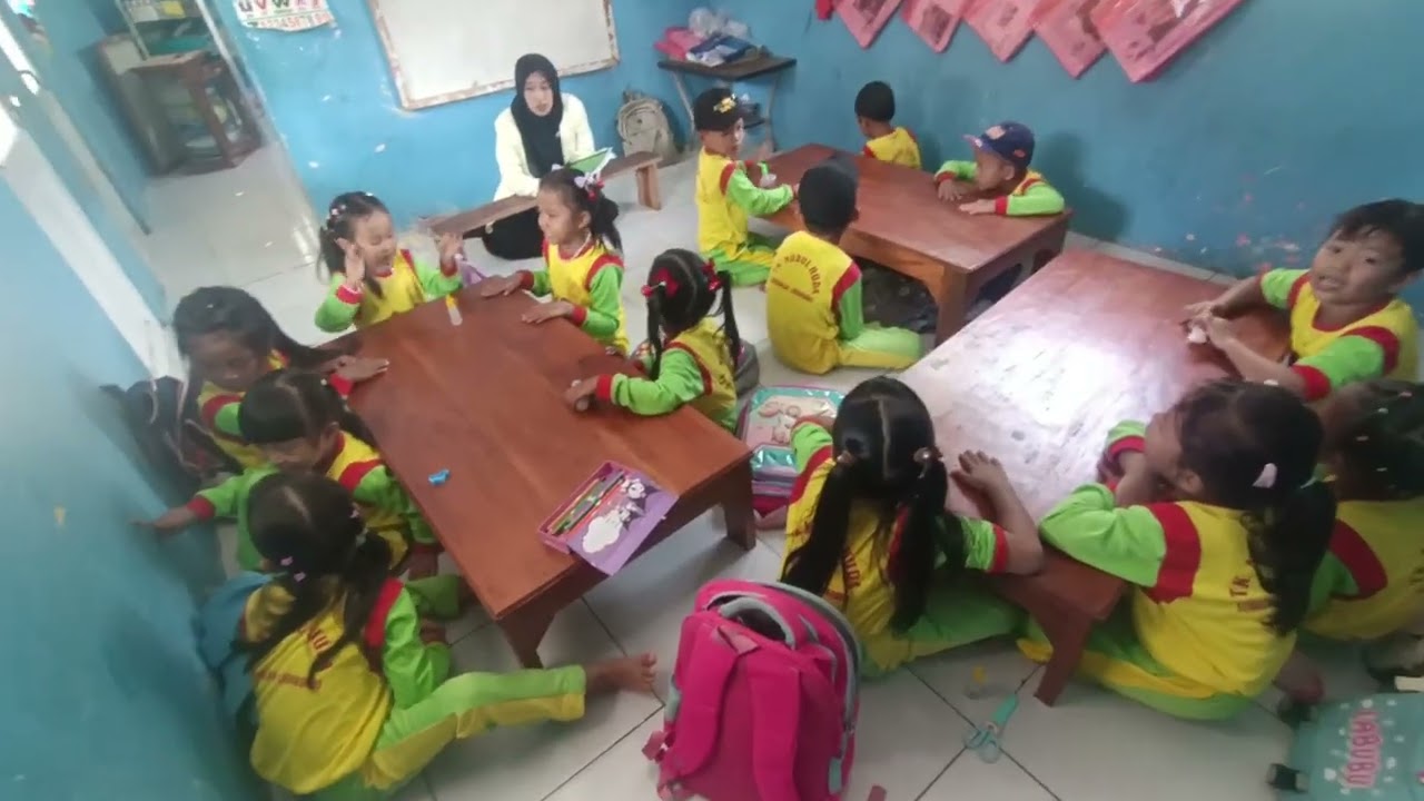 Kegiatan Belajar Mengajar di TK Nurul Huda Kelompok B