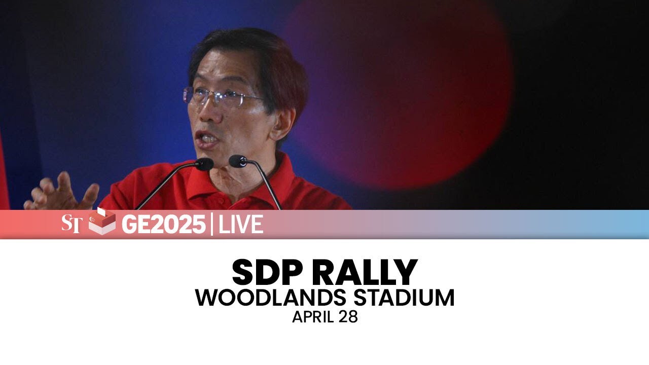 [LIVE] SDP rally at Woodlands Stadium | Marsiling-Yew Tee GRC | April 28 | GE2025