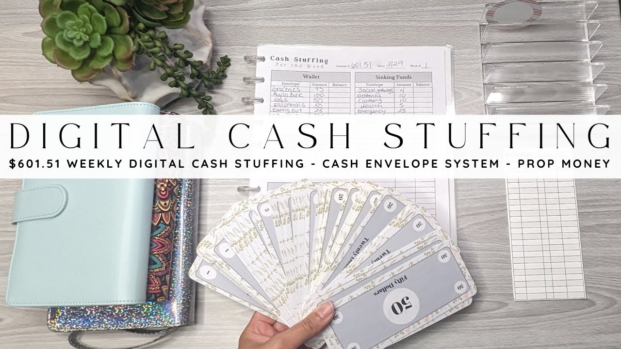 601.51 First Time Digital Cash Stuffing | Cash Envelope System | Prop Money