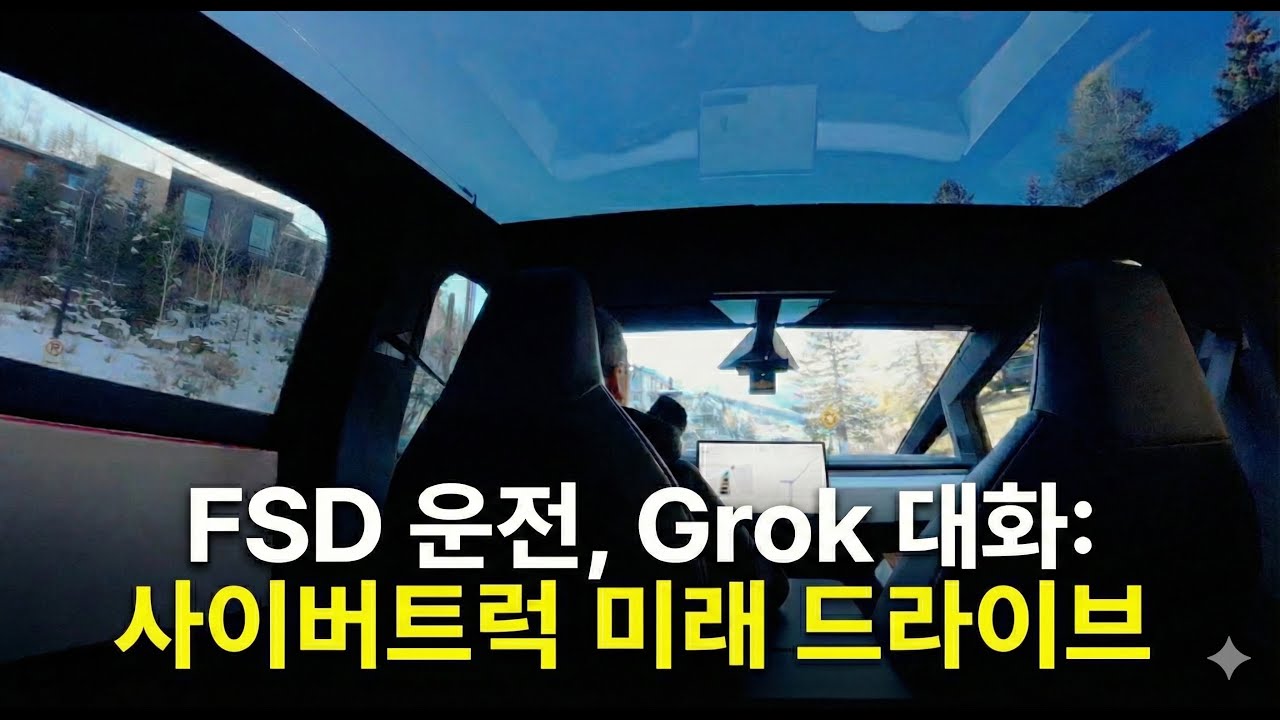 운전은 FSD에게, 대화는 Grok에게: 사이버트럭으로 즐기는 미래형 드라이브