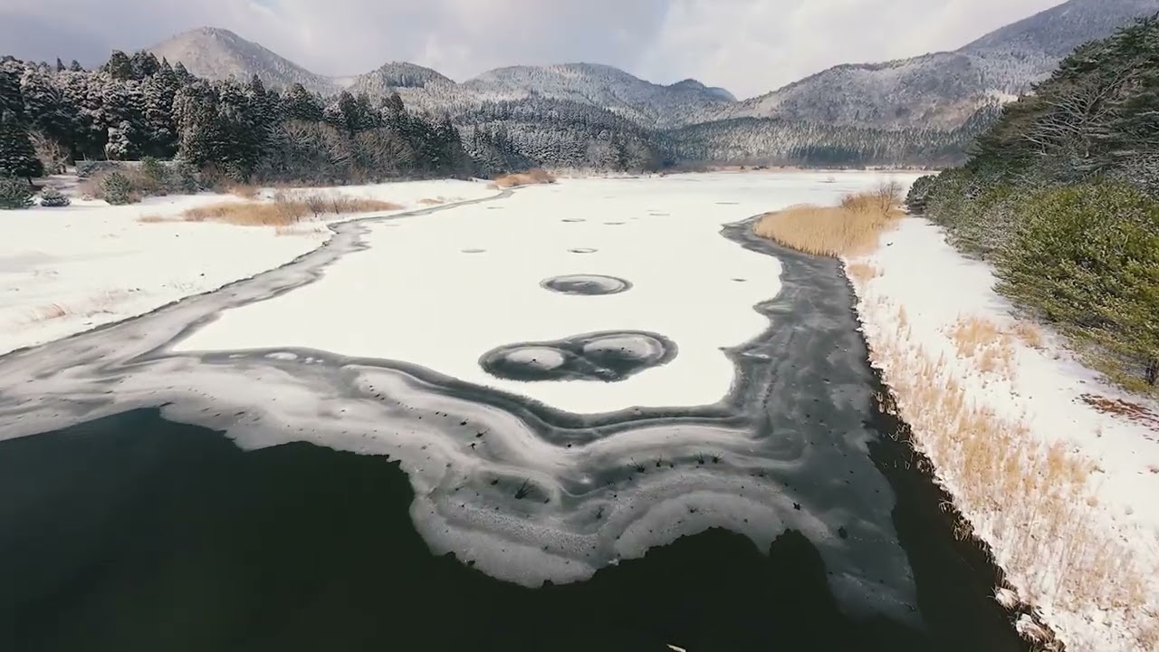 【DRONE空撮】 山下の池