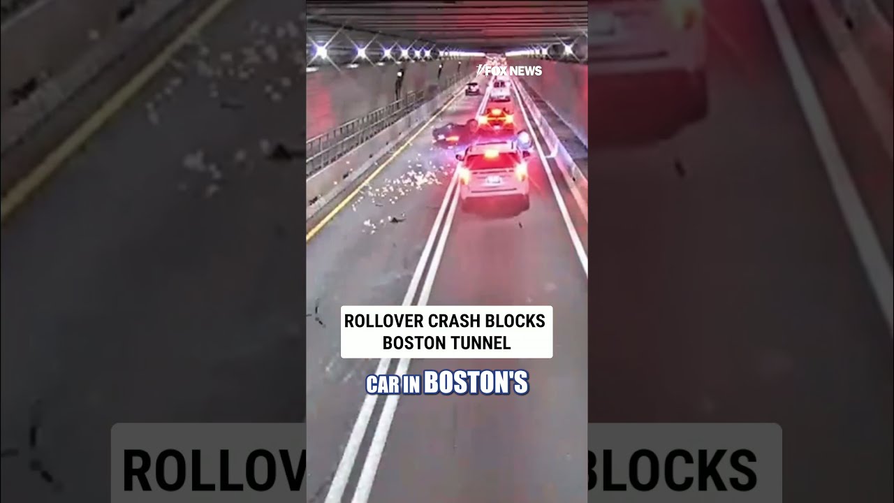 Rollover CRASH blocks Boston tunnel #foxnews #news #us #fox
