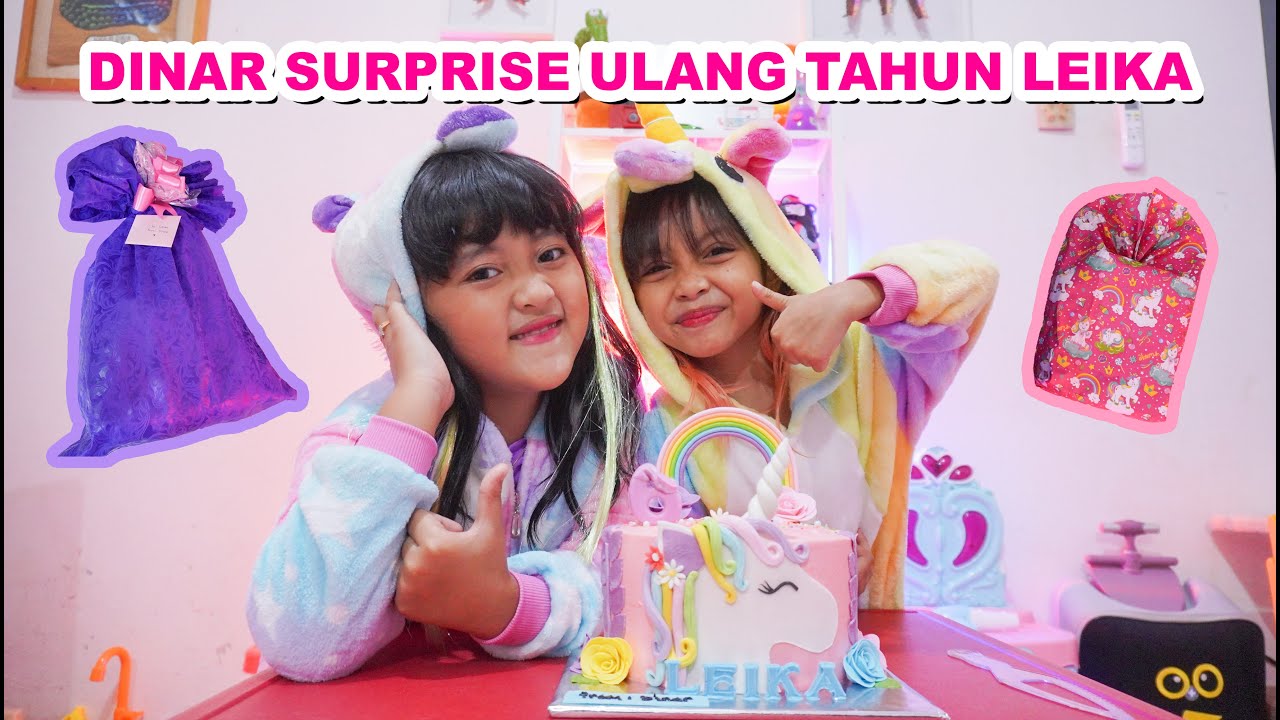 DINAR SURPRISE ULANG TAHUN LEIKA, NAOMI & NADIN