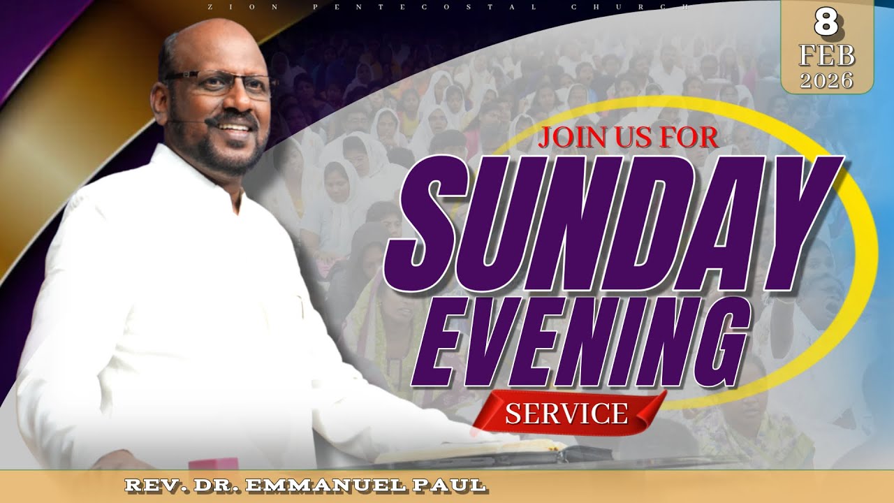 EVENING SERVICE | REV. DR. EMMANUEL PAUL | 08 \ 02 \ 2026 | ZPC VELLORE