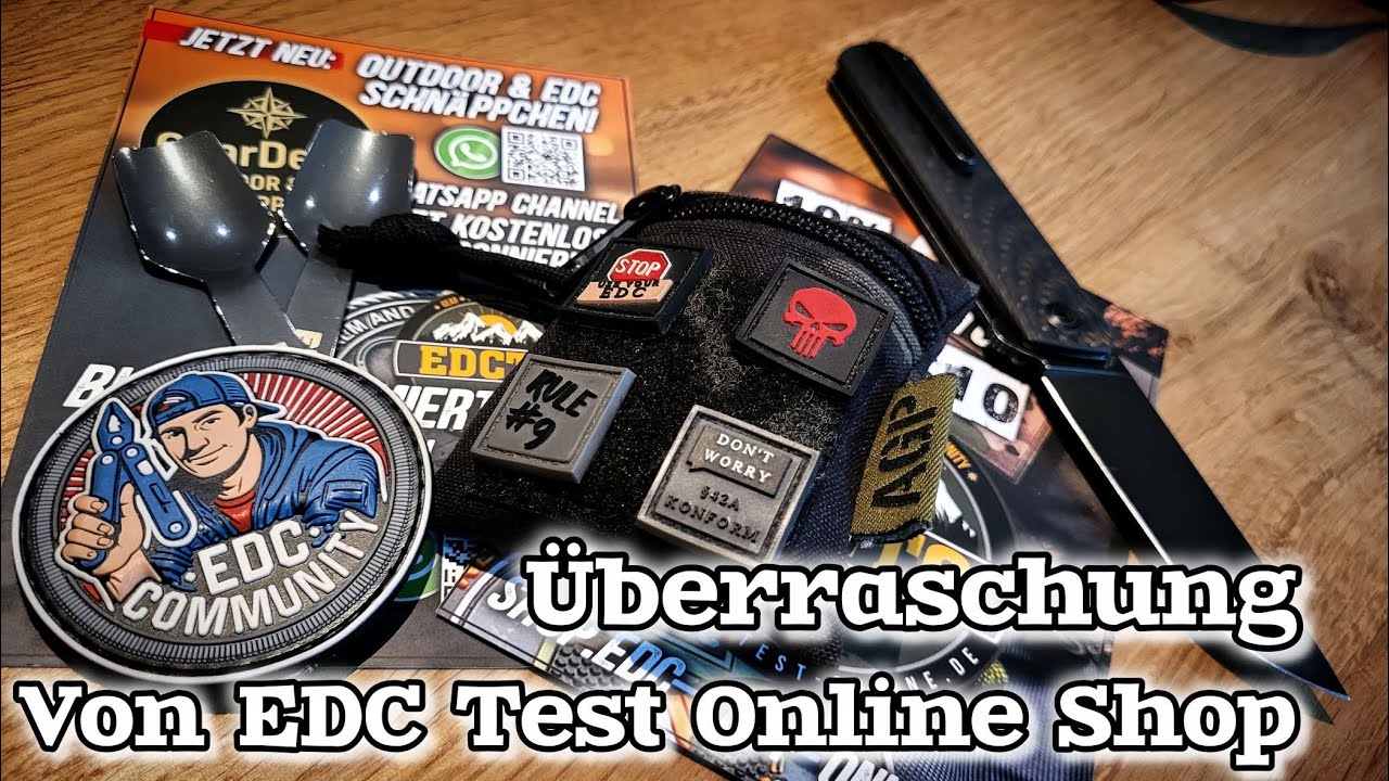 &Uuml;berraschungs Paket von EDC Test Online Shop Every Day Stuff f&uuml;r Gear Junkies