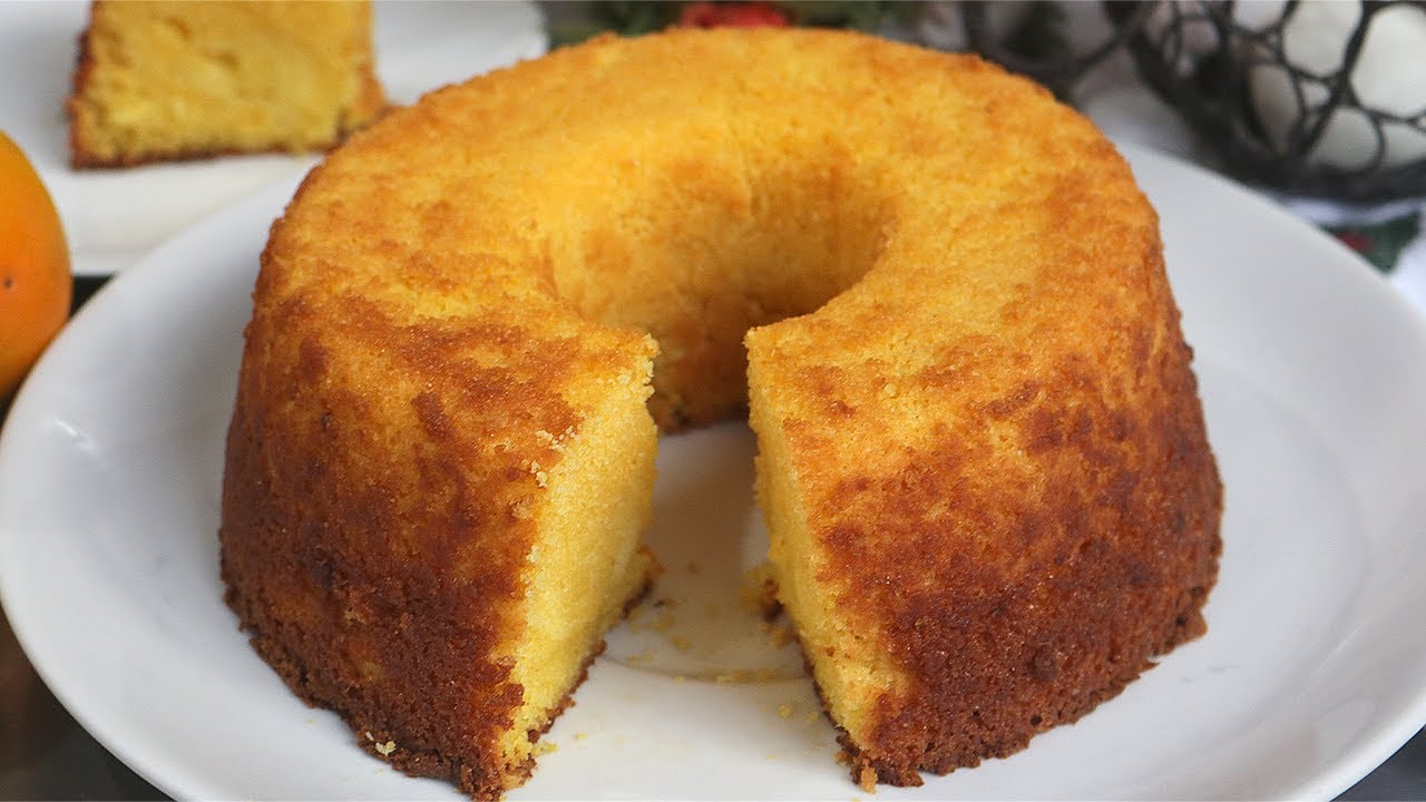 BATEU TA PRONTO! TUDO NO LIQUIDIFICADOR! SEM LEITE E SEM FARINHA DE TRIGO! BOLO DE LARANJA FOFINHO!