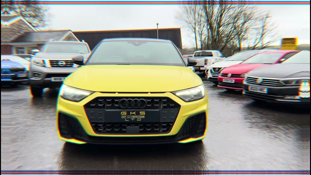 2019 AUDI A1 1.5L CONTRAST TFSI 35 S Line in Canary Yellow - Walk around video 