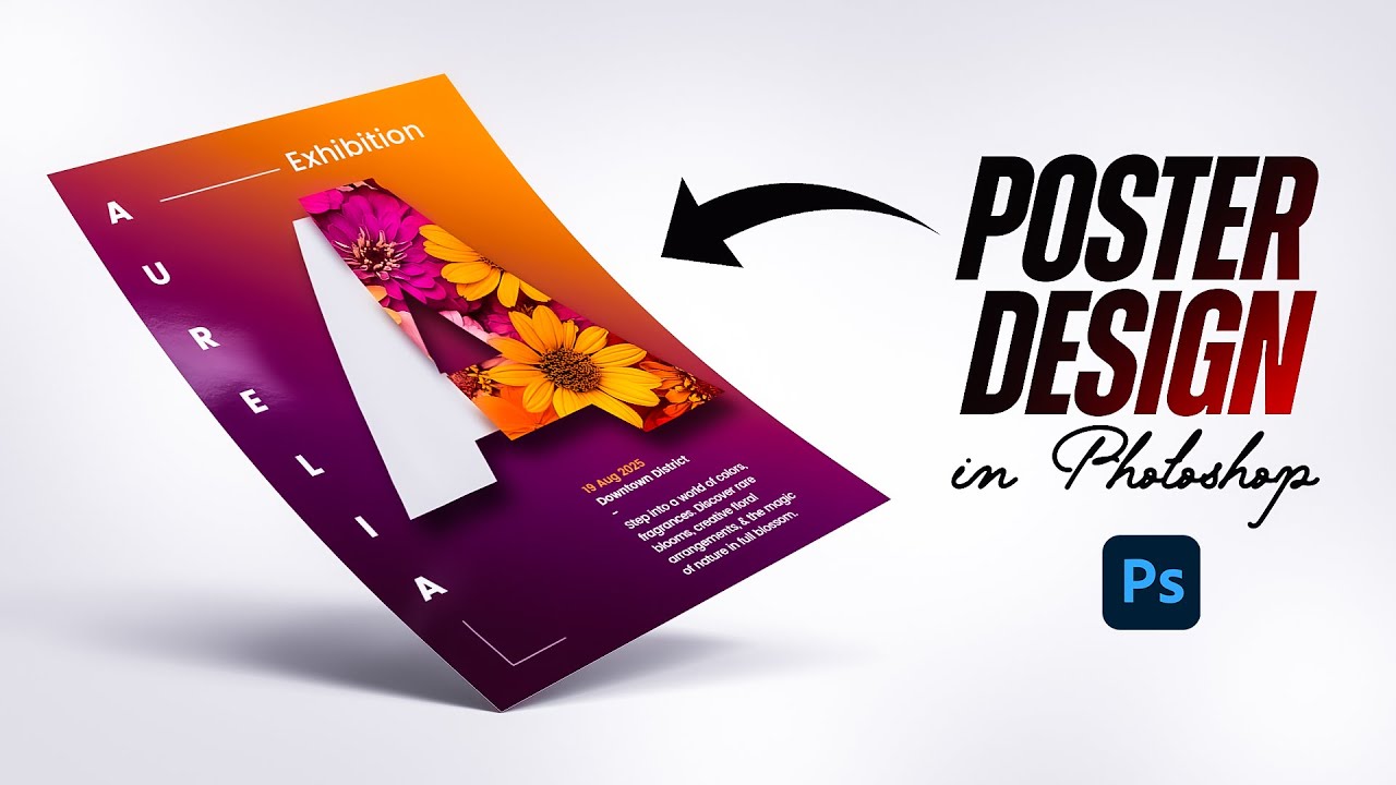Poster Design Photoshop Tutorial for Beginners !!