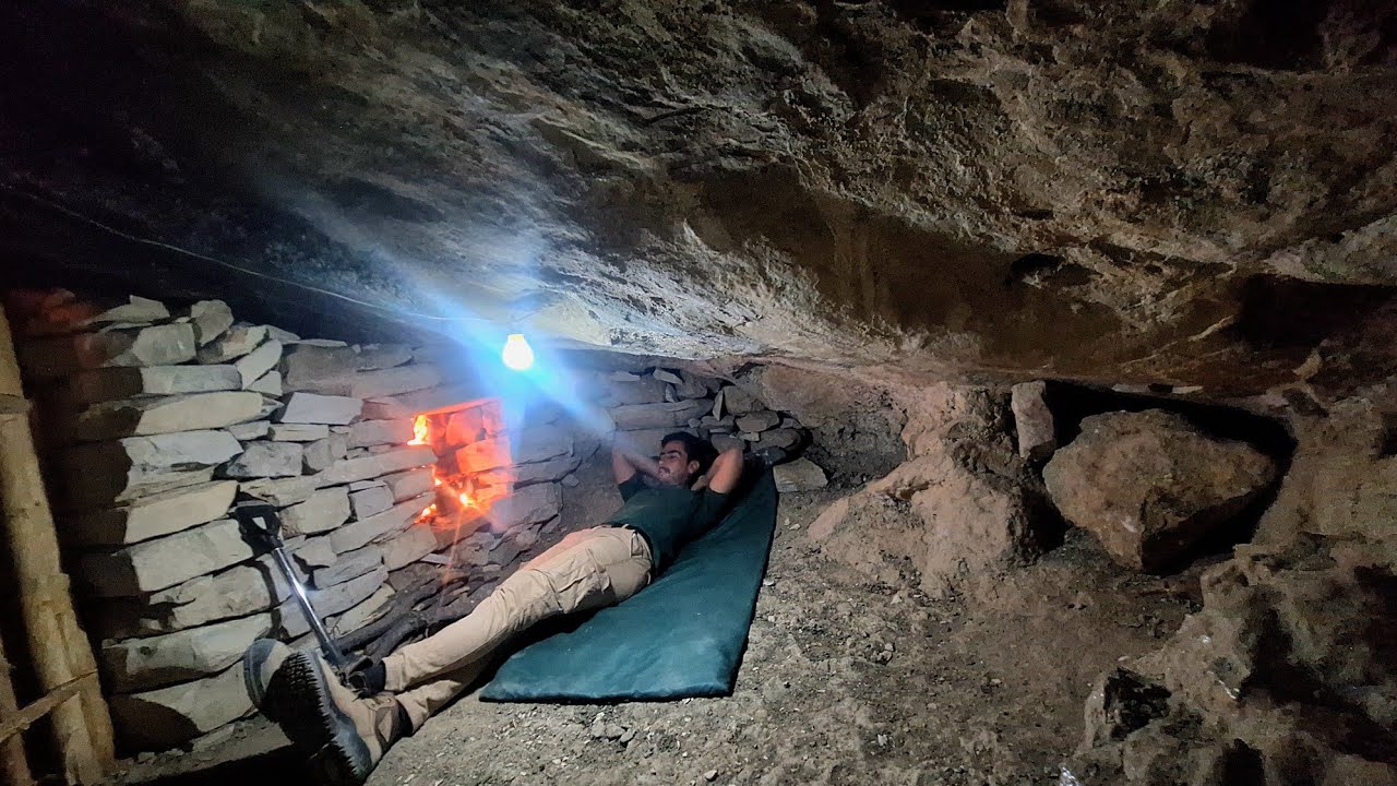 Alone in the cave. Peace in the heart of darkness.