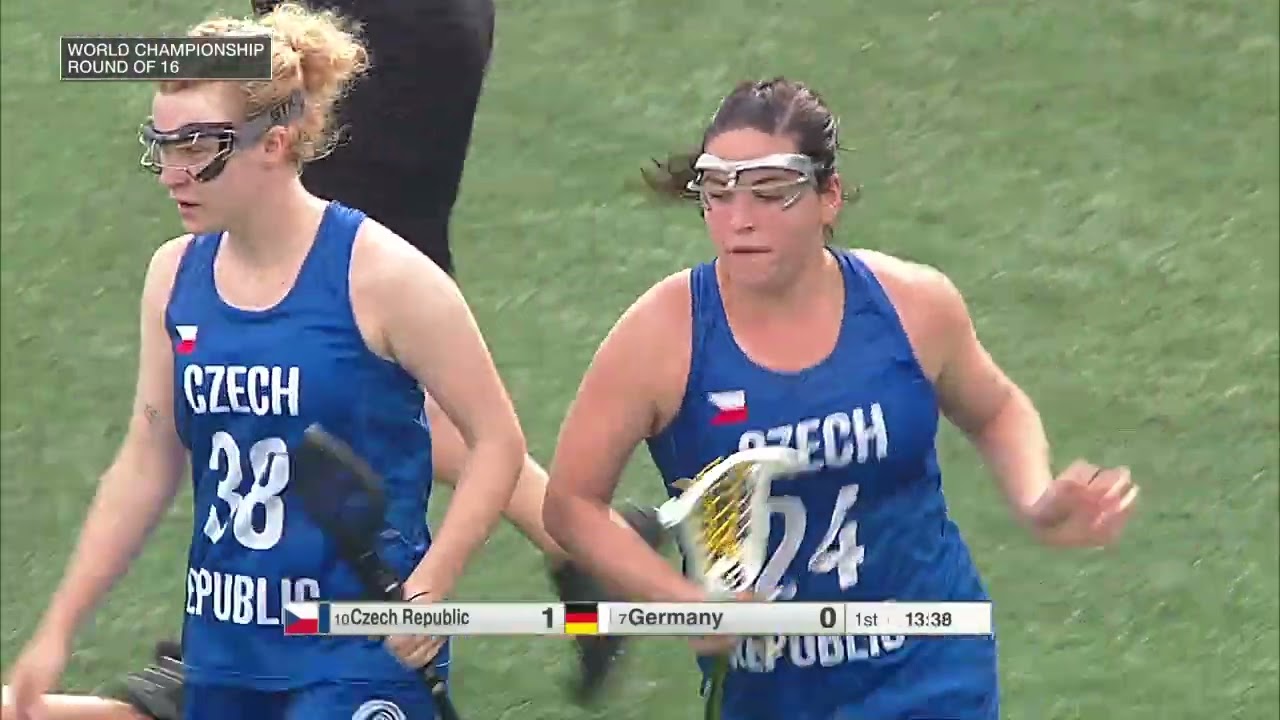 Czech Republc vs Germany 1st round Women's World Lacrosse Championship 2022