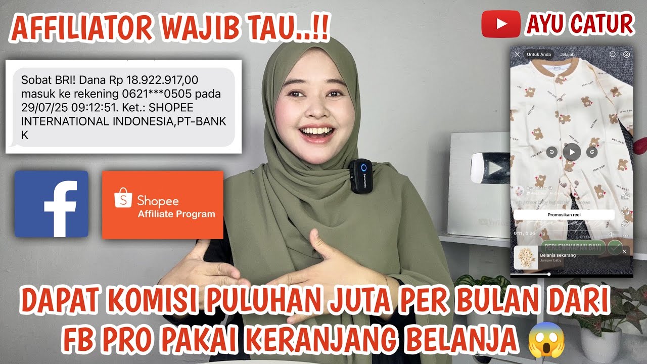DAPAT KOMISI PULUHAN JUTA DARI FB PRO PAKAI KERANJANG BELANJA 😱  BEGINI CARA MENAMPILKAN KERANJANG