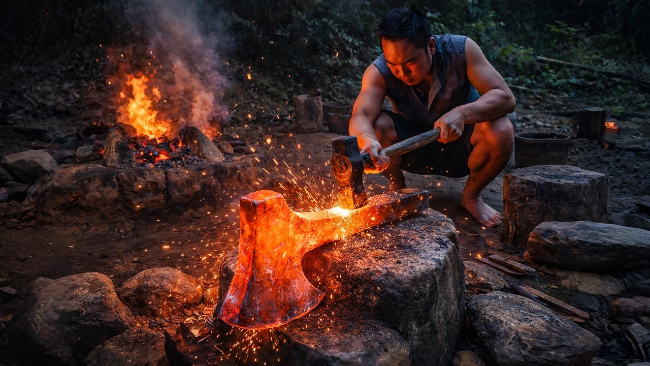 Turns Out Forging an Axe from Scratch Is Way Harder Than It Looks