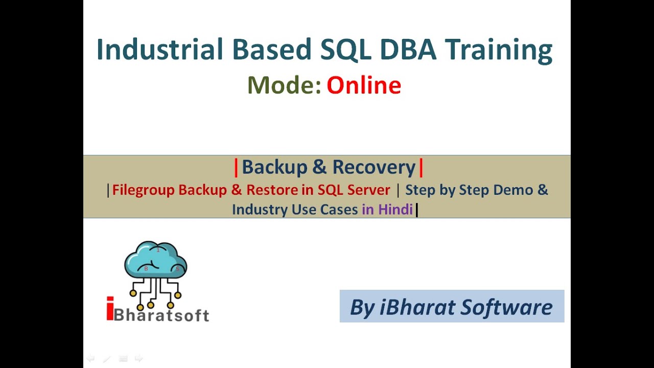 16.Filegroup Backup & Restore in SQL Server | Step by Step Demo & Industry Use Case in Hindi #sqldba