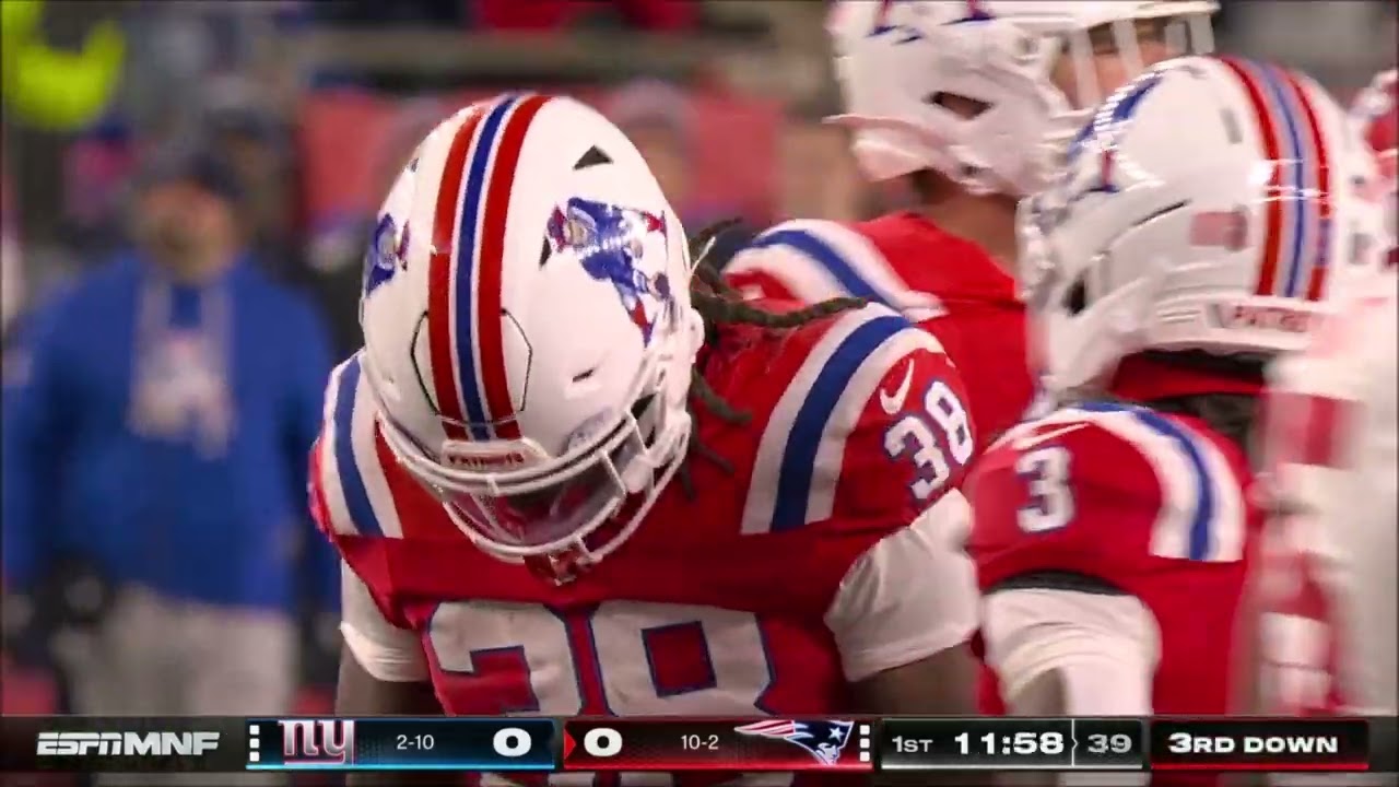 Rhamondre Stevenson - Highlights - New England Patriots vs New York Giants - NFL Week 13 2025