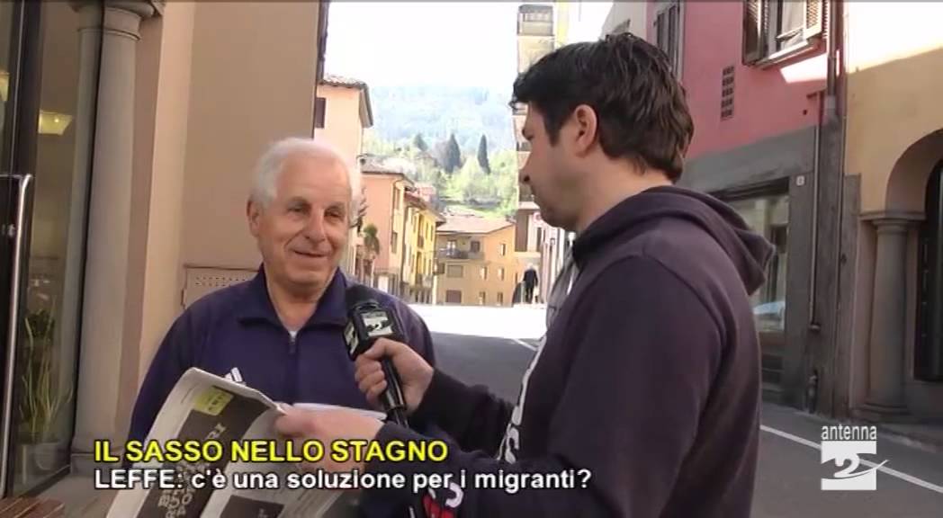 Il sasso nello stagno Leffe 21042015 Antenna 2 TV