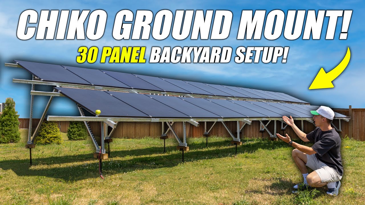 The ULTIMATE DIY Backyard Solar Panel Ground Mount? - Chiko GroundFlex Kit
