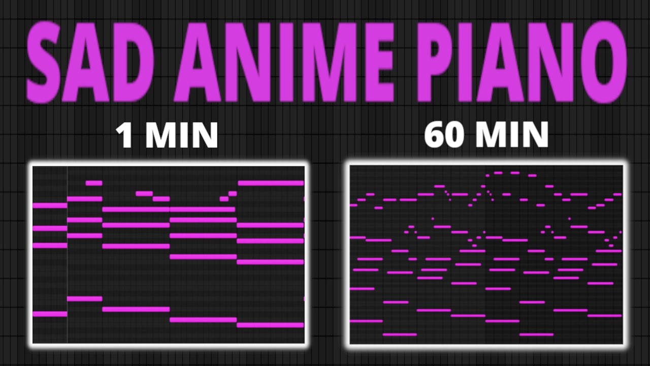 Making Sad Piano Music 1 minute vs 10 minute vs 1 hour