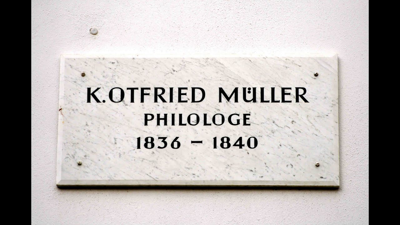 🔴 K. Otfried M&uuml;ller &bull; Philologe &bull; 1836 - 1840 &bull; Hospitalstra&szlig;e 1 - G&ouml;ttinger Gedenktafel ...