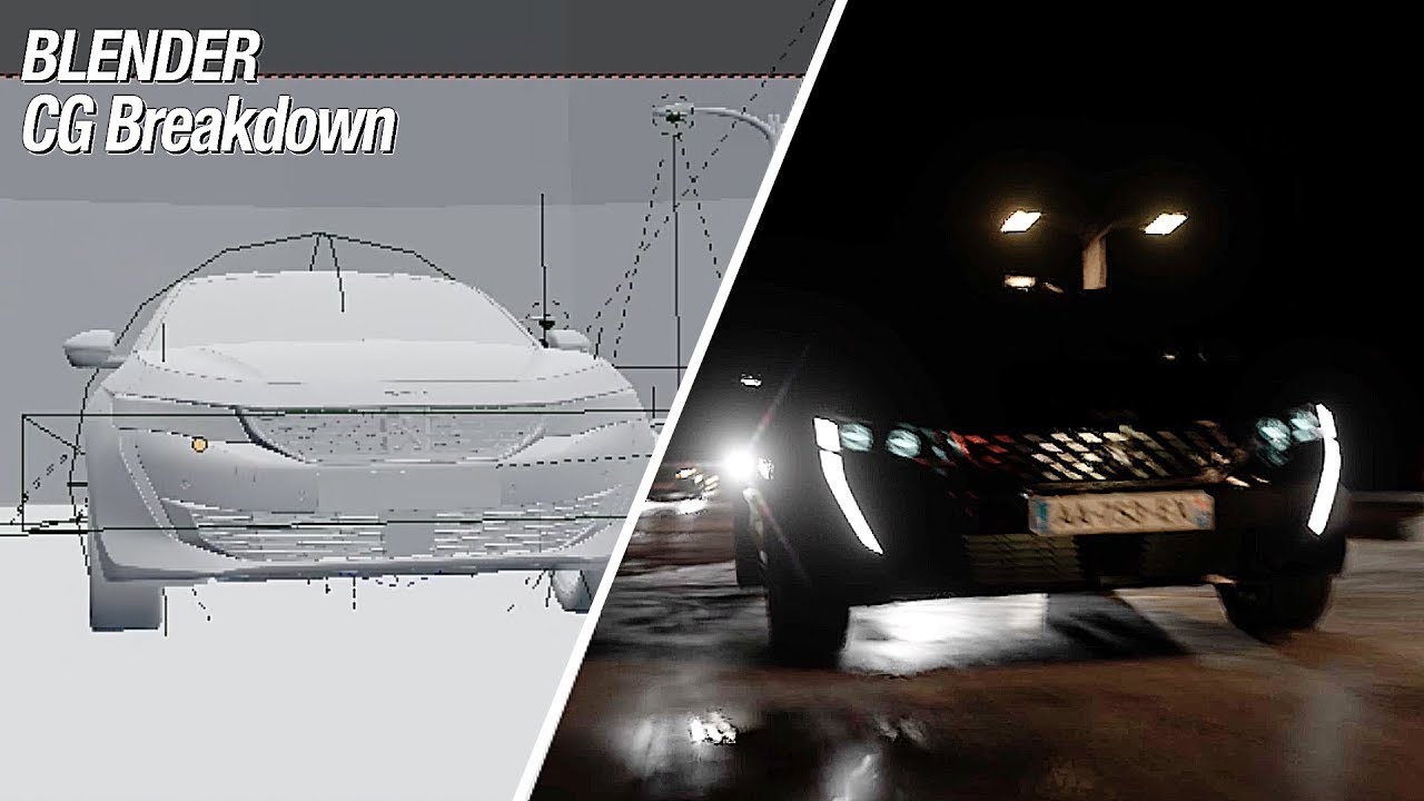 Blender / Highway car Chase CG breakdown