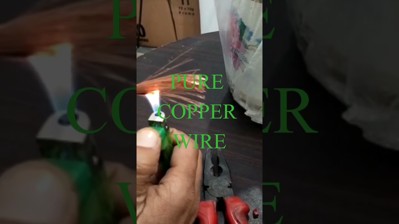 How to check pure copper wire