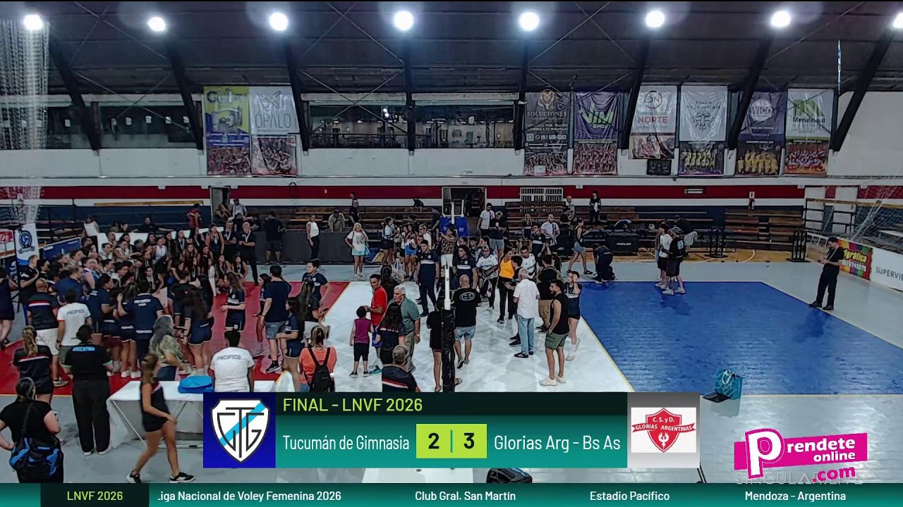 Tucumán de Gimnasia vs CS y D. Glorias Argentinas (Bs As) | LNVF 2026 - Final