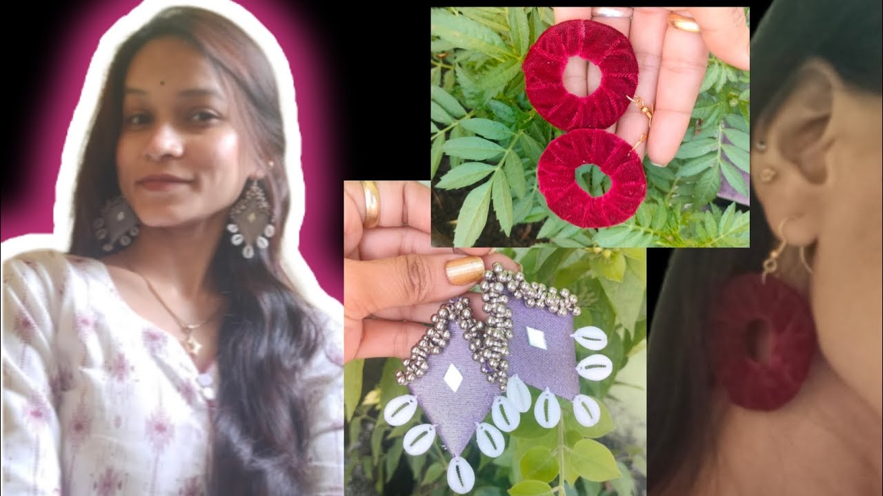 Handmade Fabric Earrings || DIY Earrings At Home || Beautiful Earrings 
