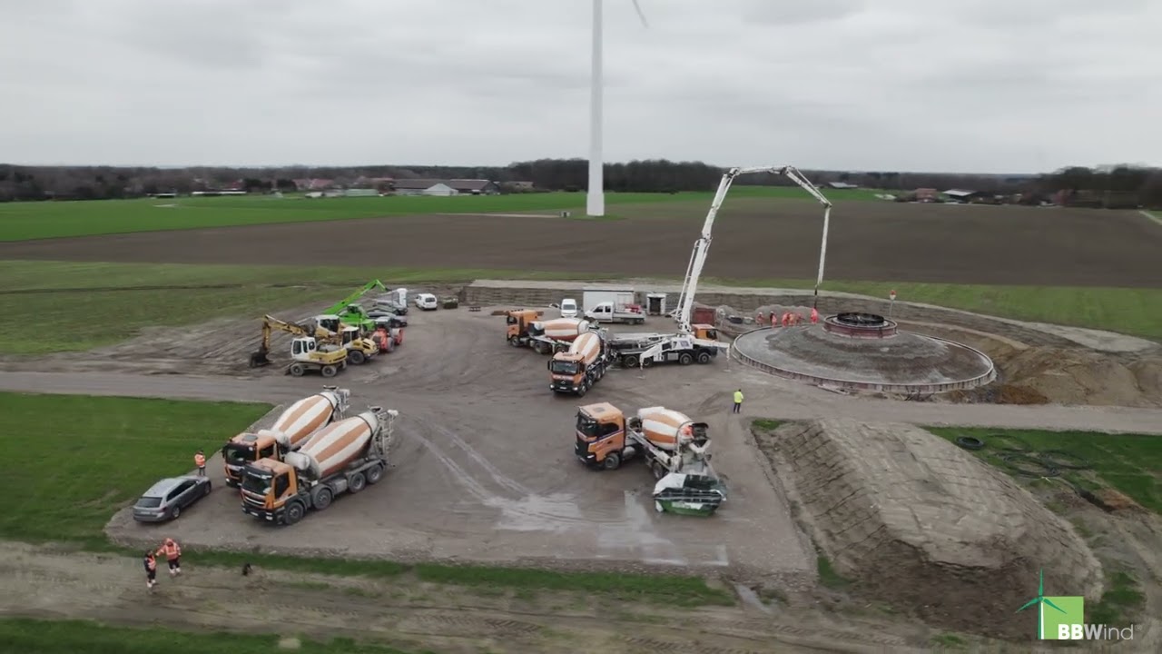 Bürgerwind in Dorsten Lehmberg: Betonage Fundament