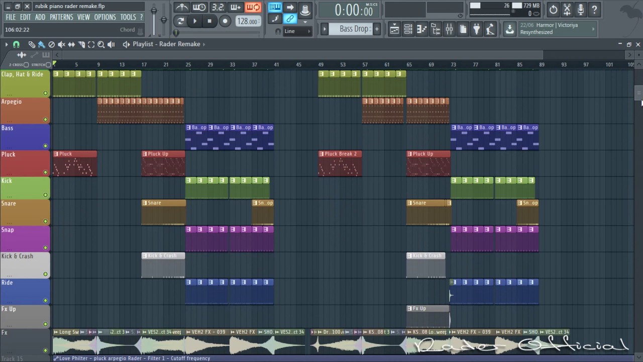 Distrion & Electro-Light - Rubik [Fl Studio Remake] Free FLP