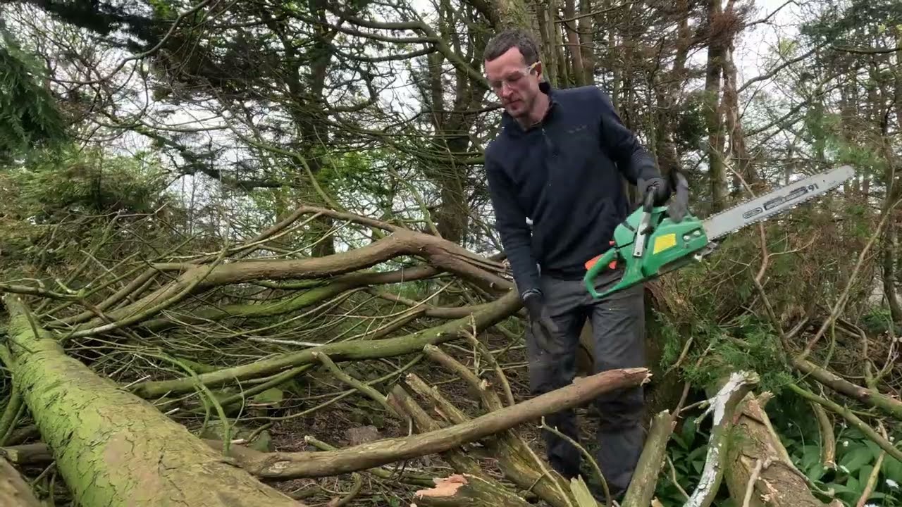 013: Wielding a Chainsaw! Big Garden Cleanup | Saving a 17th Century Scottish Farmhouse