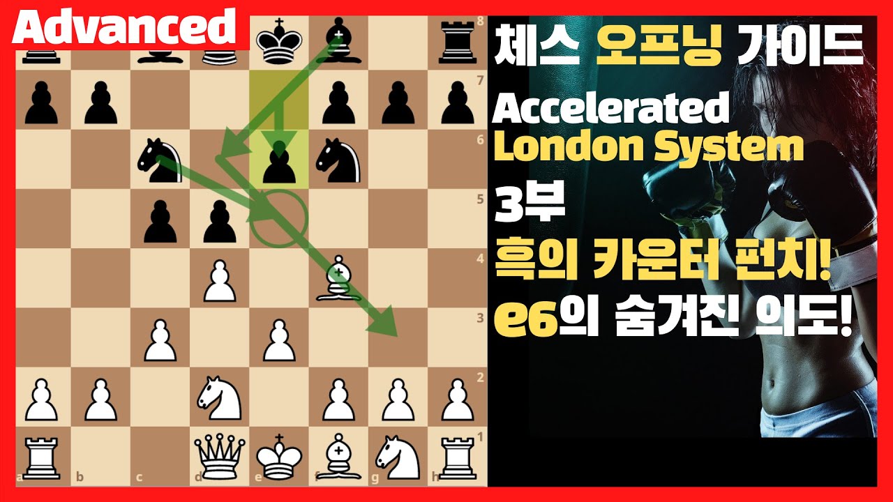 [쉽지만 강력한 체스 오프닝] 런던 시스템 3부: e6 b6 대처법