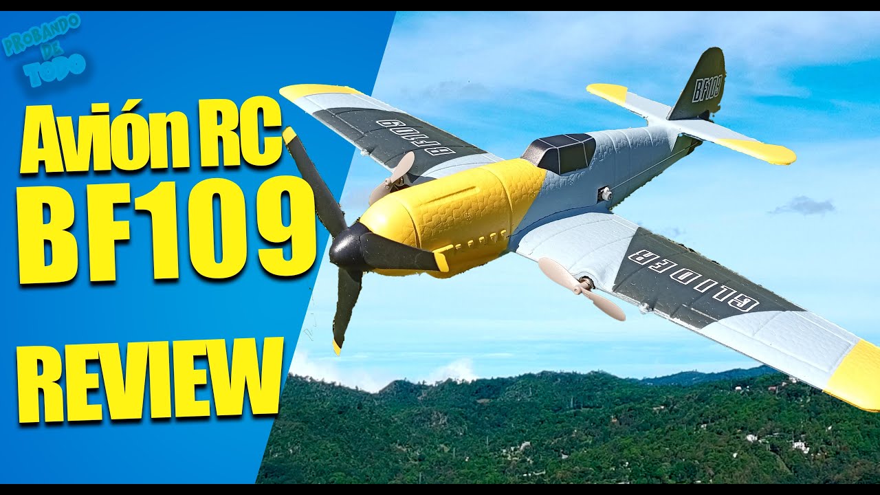 ¡El Mejor Avión RC económico y resistente 🤑 Review y Vuelo del BF-109 Increíble + opinión honesta