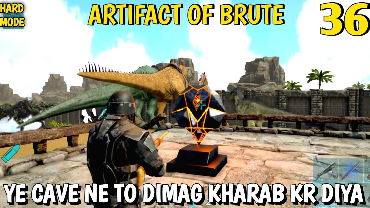ARTIFACT OF BRUTE CAVE LOCATION & BEST TRICK FOR ARTIFACT HUNT | ARK ULTIMATE MOBILE EDITION | EP#36