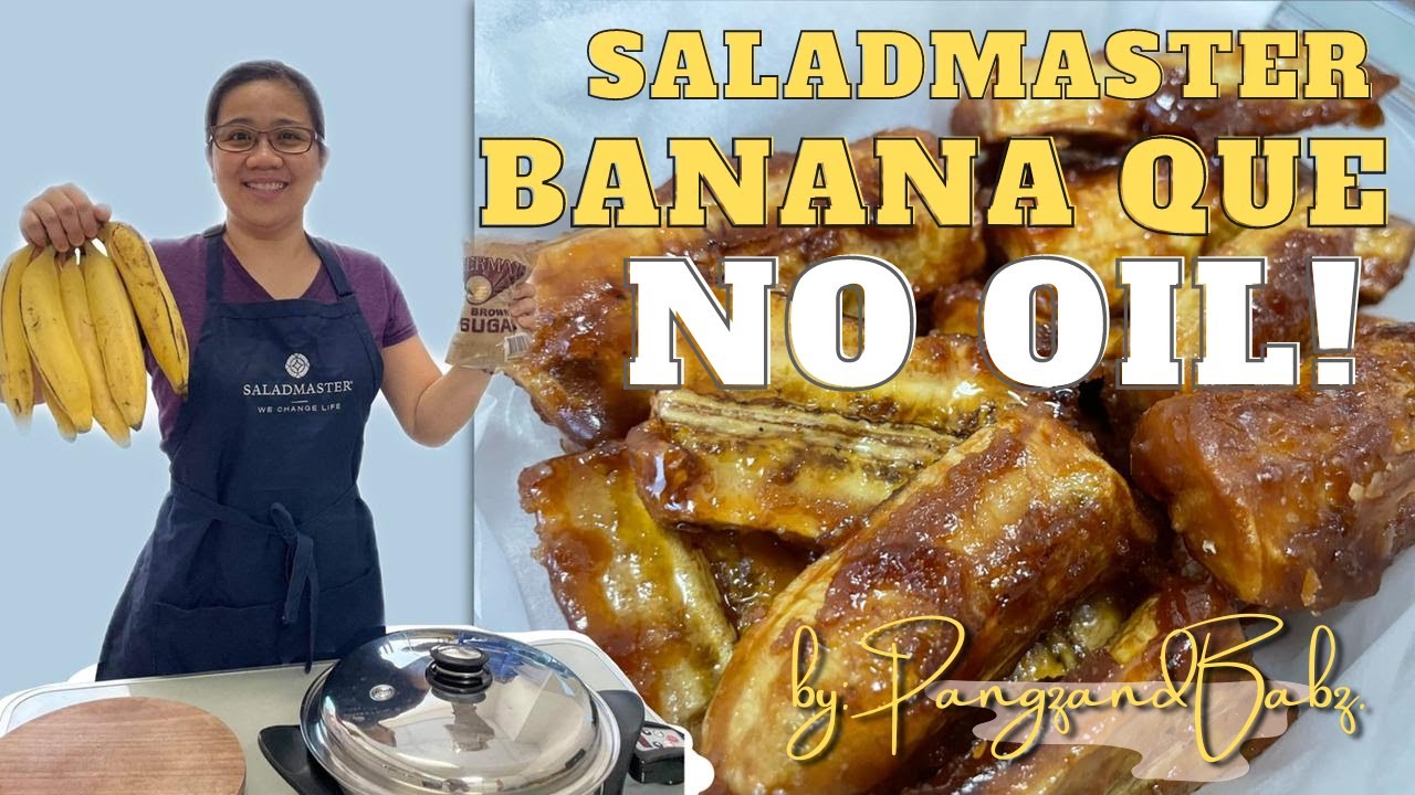 How to Cook BananaCue using Saladmaster Electric Skillet |  No OIl |  Vlog #16