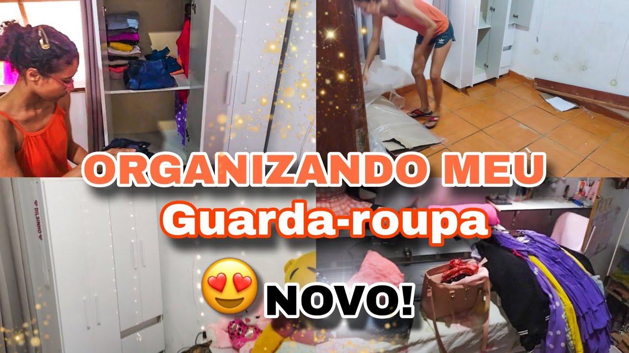 MEU GUARDA-ROUPA FOI MONTADO 🎉🤩 | ARRUMANDO E ORGANIZANDO O GUARDA-ROUPA 👗👚  | Linda Inês Grangeia