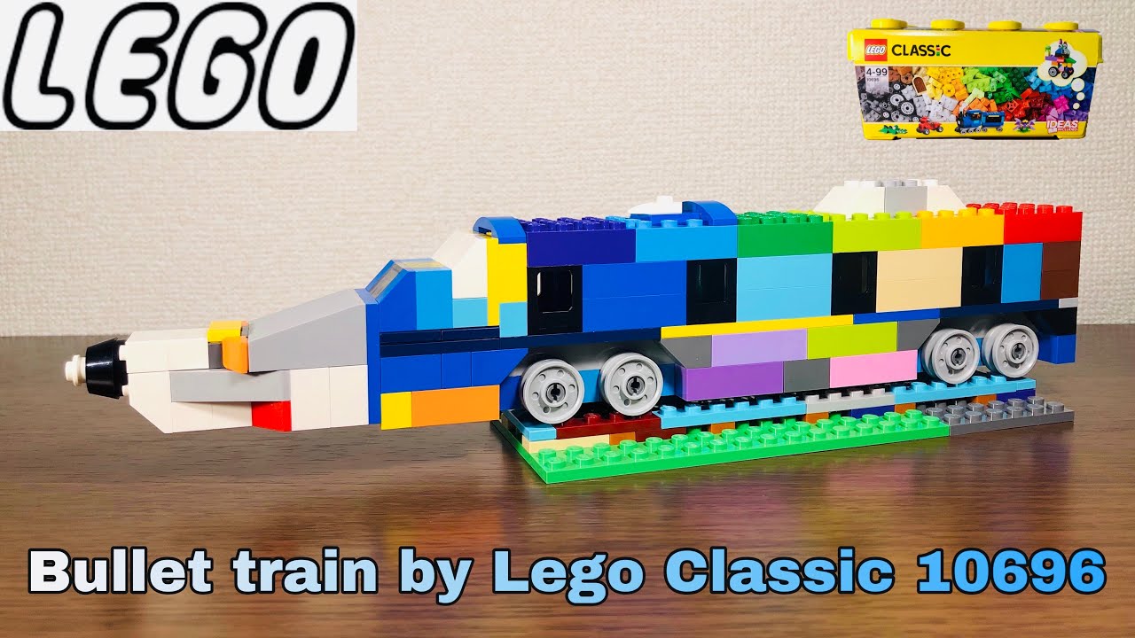 LEGO Classic 10696 assembly to a bullet train #36