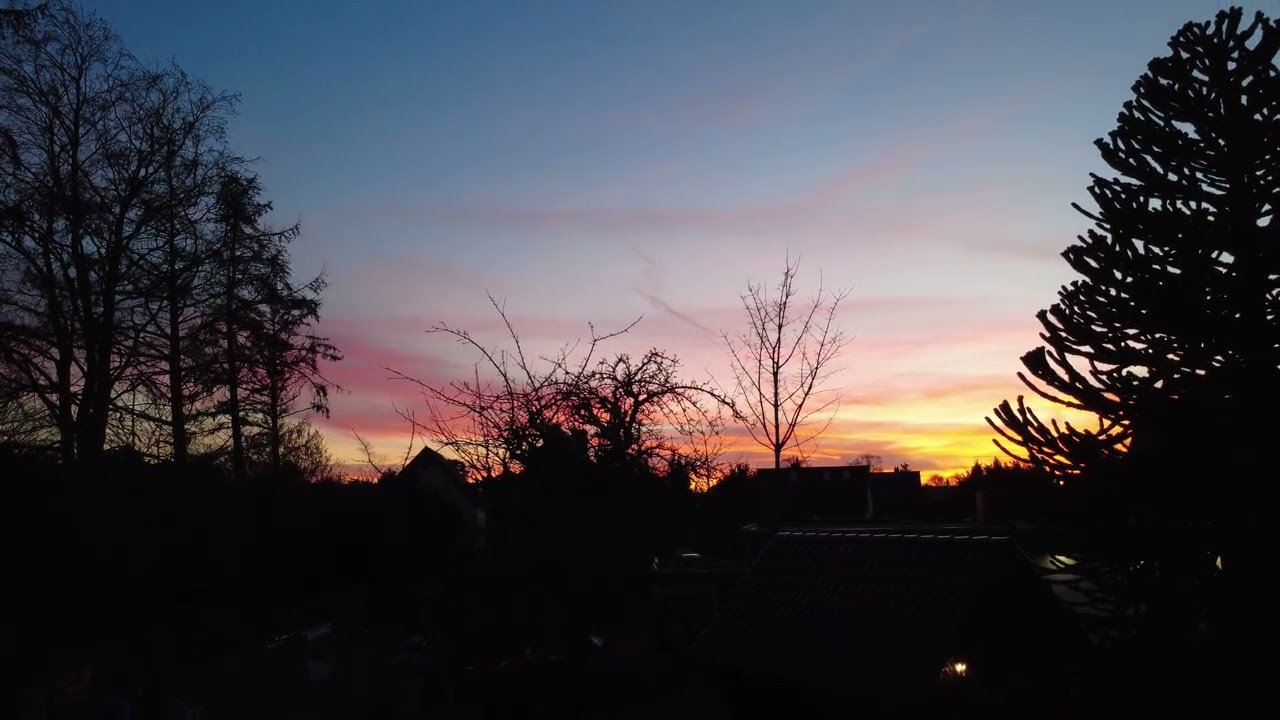 Flug 132.2 - DJI 0211 Sonnenuntergang Garten