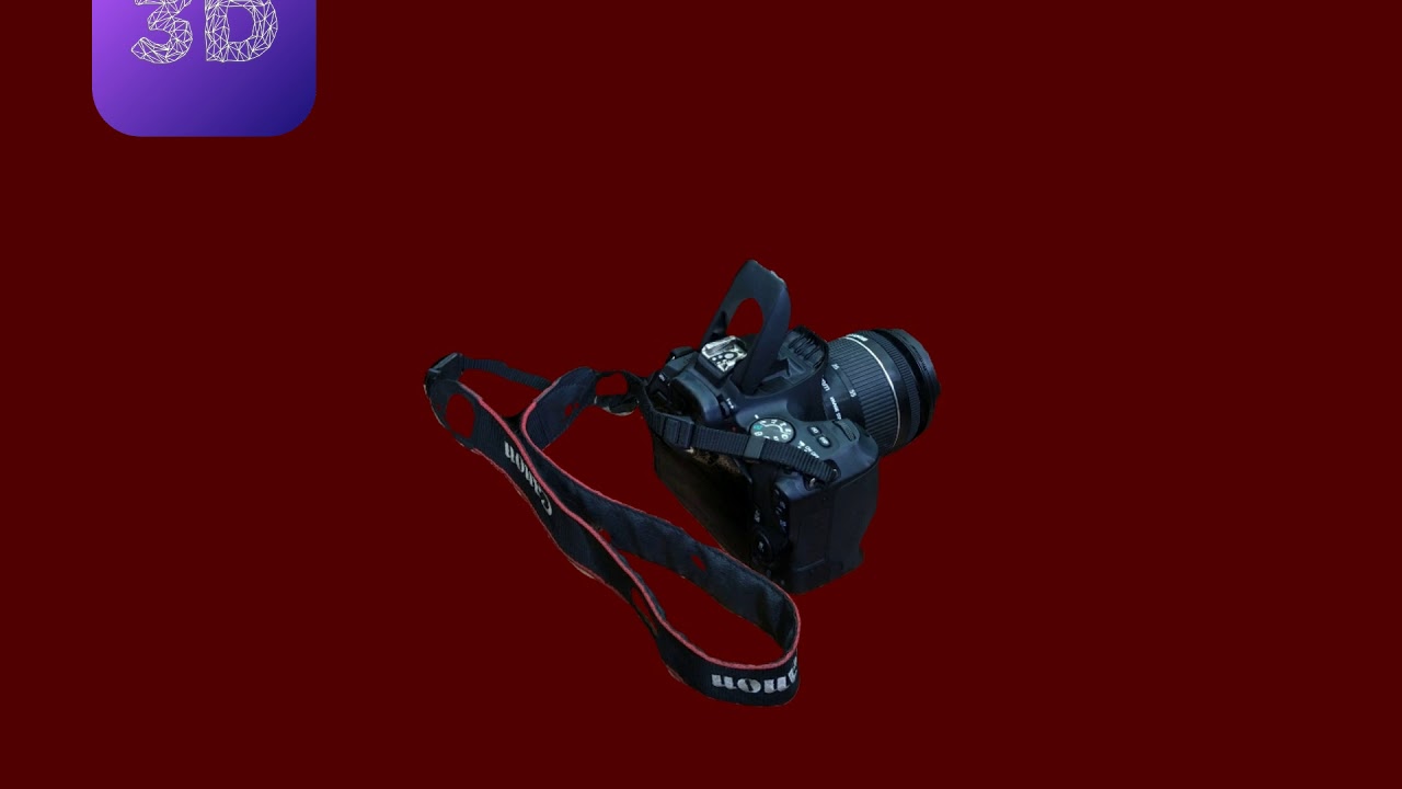 3D Model of a DSLR camera using 3D scanner pro app