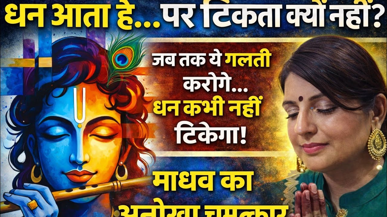 धन आता है पर टिकता क्यों नहीं?|जीवन बदल देने वाली कथा#krishna#motivational#spritual#sanatandharma 