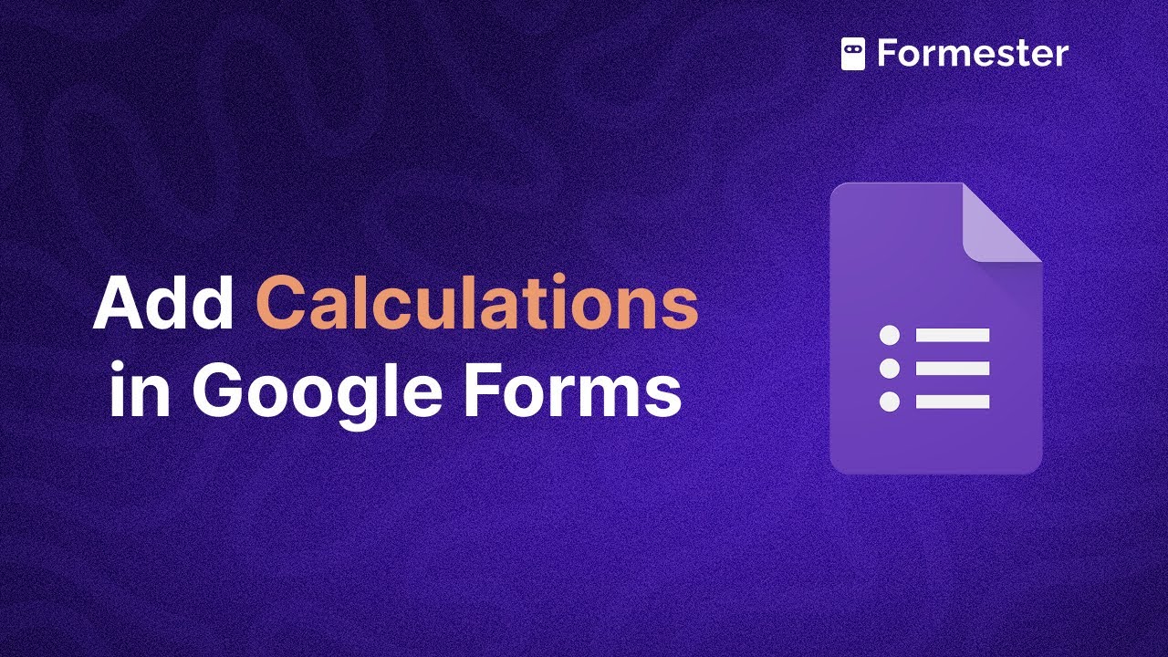 Как добавить вычисления в Google Формы?