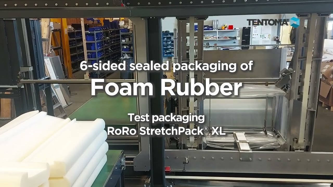 Packaging machine for foam rubber - 100% waterproof packaging