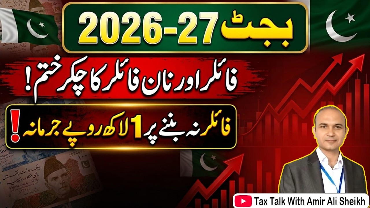 Budget 2026-27 Pakistan: Rs. 25,000 Penalty for Late Filing | Non-Filers BANNED from Property & Car