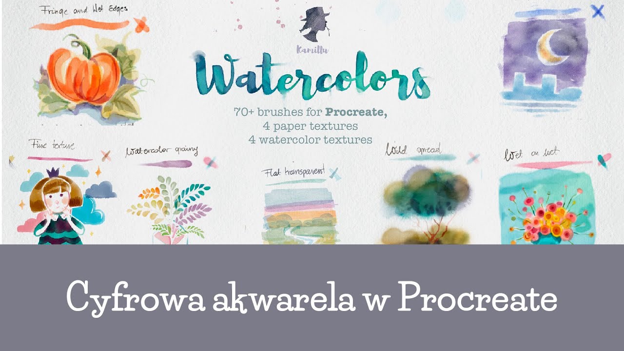 Akwarelowy wygląd w Procreate - o akwareli cyfrowej