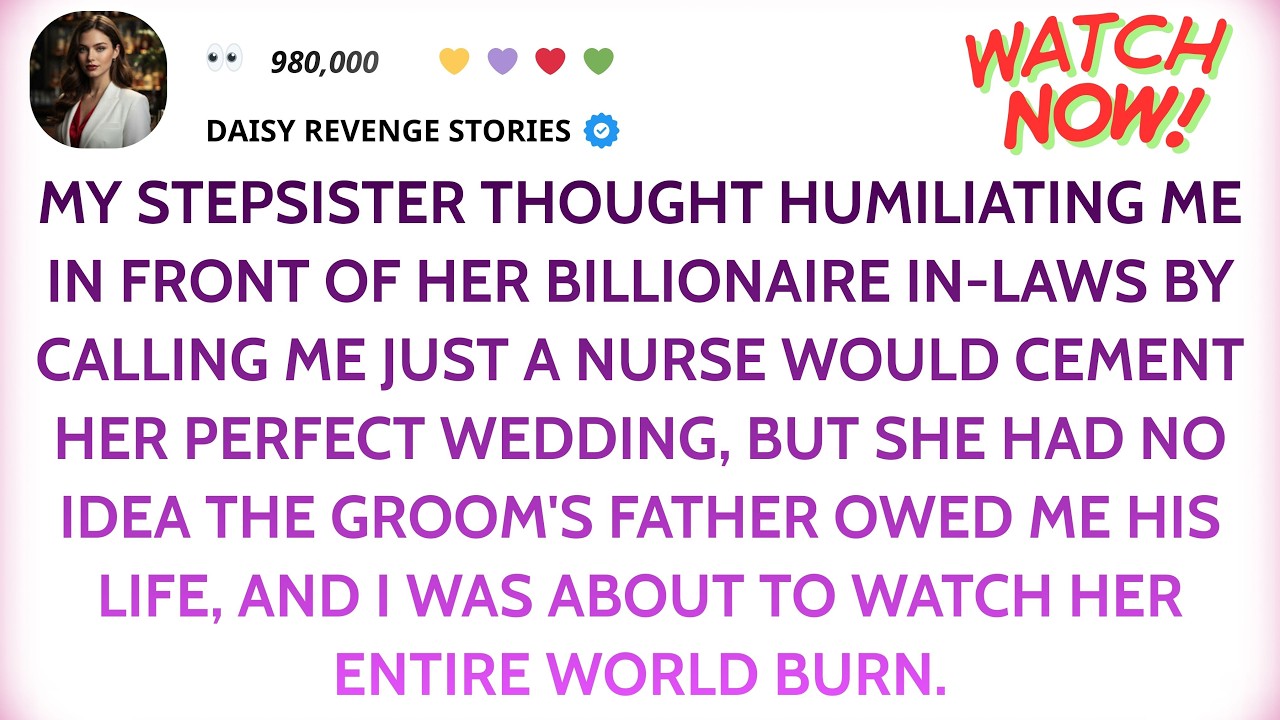My Stepsister Called Me “Just a Nurse” at Her Wedding — Then the Groom’s Father Recognized Me