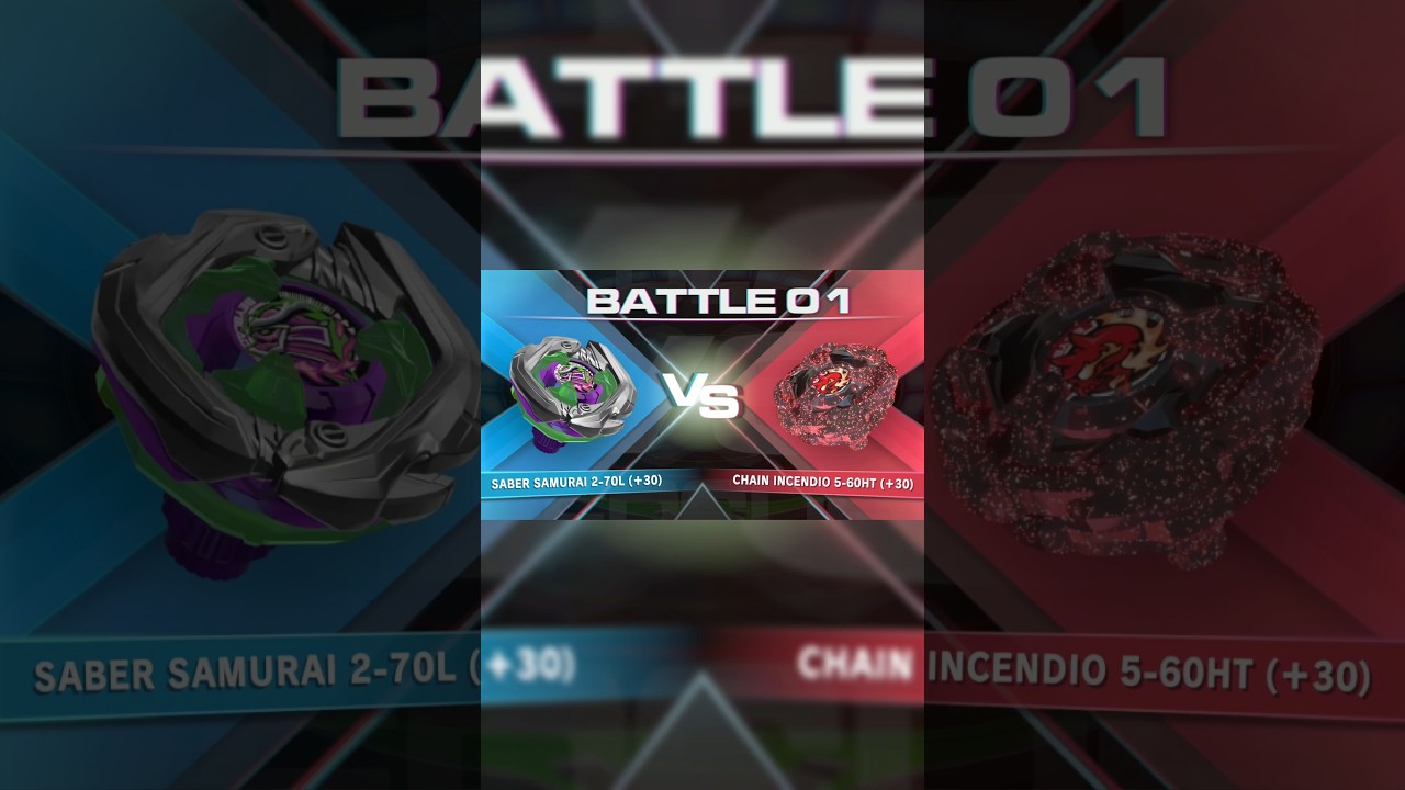 New bey Samurai Saber 2-70L on game Beyblade X XONE