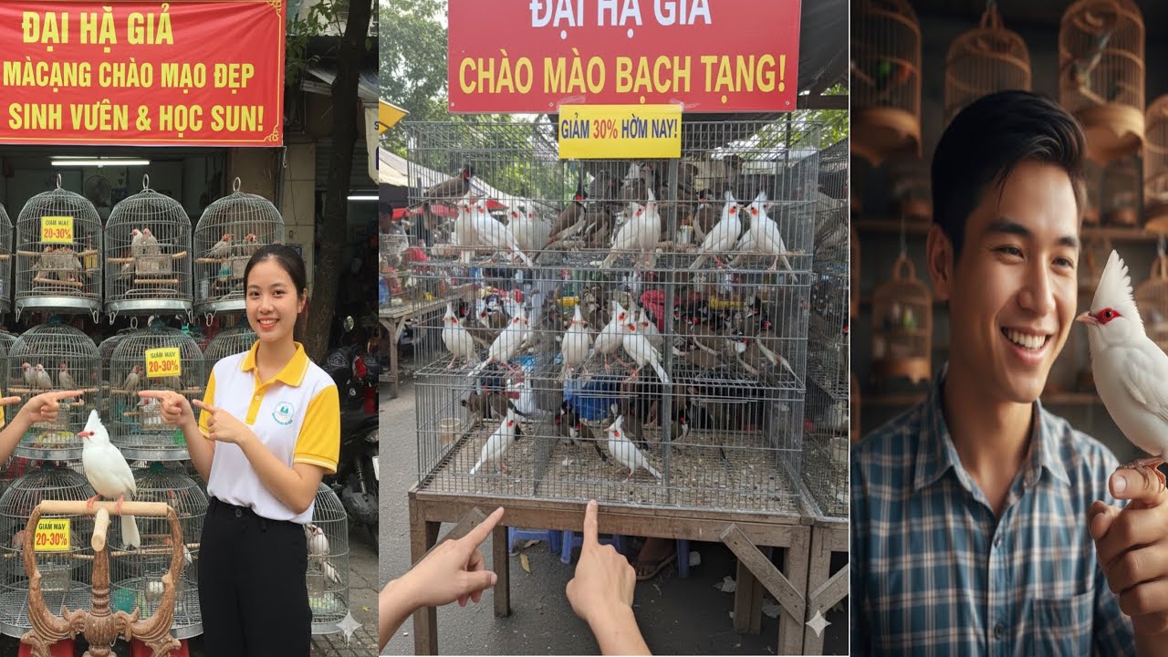 Cú Sốc Thị Trường: Chào Mào Bạch Tạng Giá Sinh Viên 3xx (Số Lượng Có Hạn)