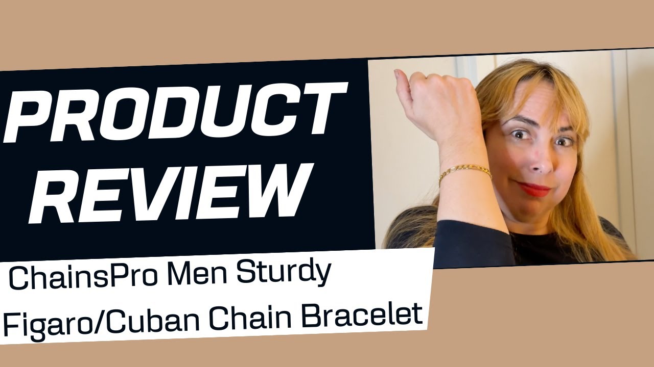 ChainsPro Men Sturdy Figaro/Cuban Chain Bracelet REVIEW!