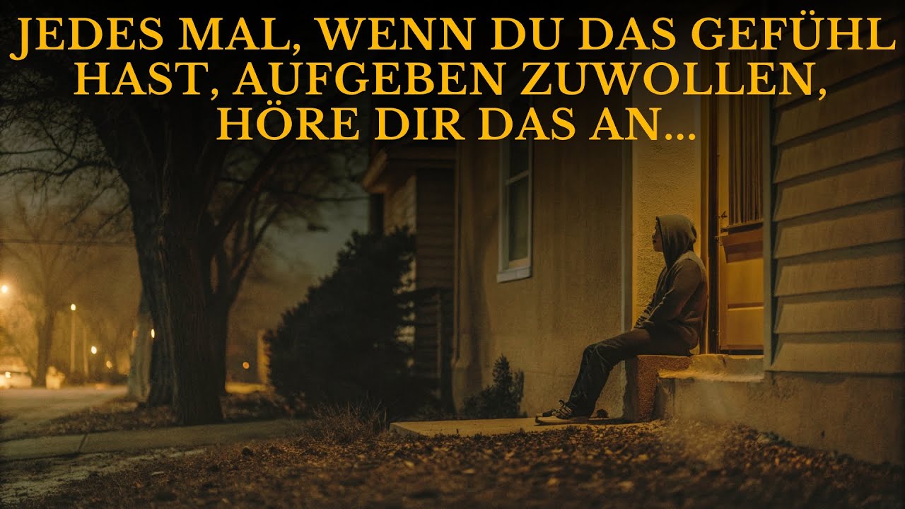 JEDES MAL, WENN DU DAS GEFÜHL HAST AUFZUGEBEN, HÖRE DIR DAS AN...